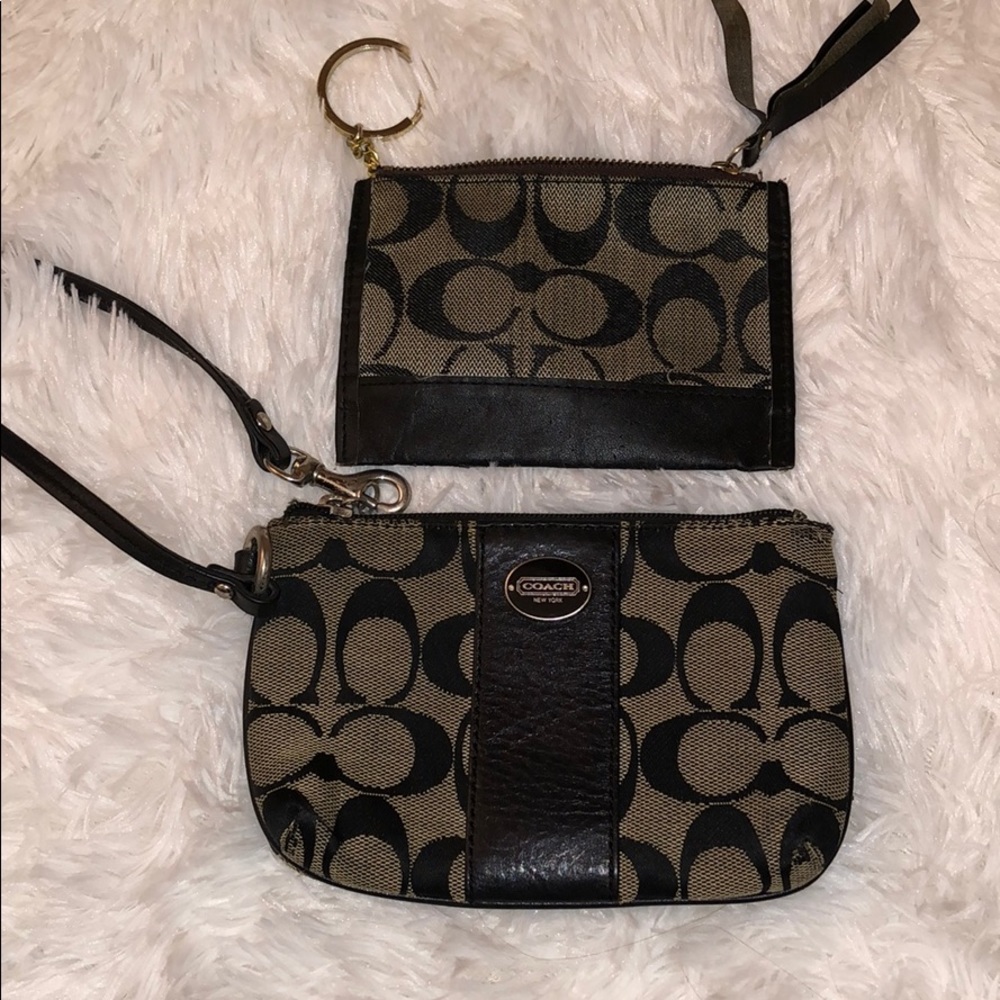 Coach wristlet and coin purse